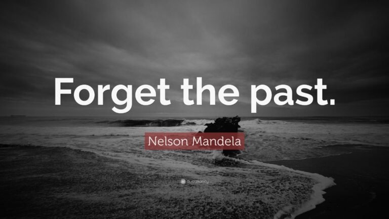 About Forgetting The Past