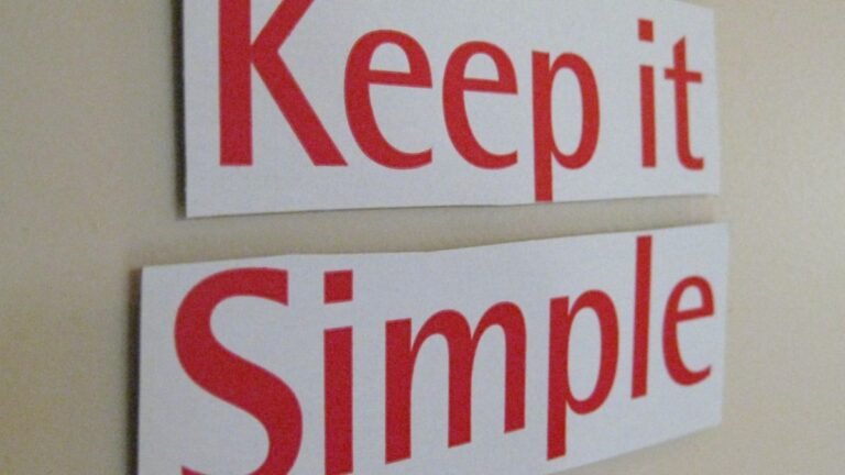 Keep It Simple